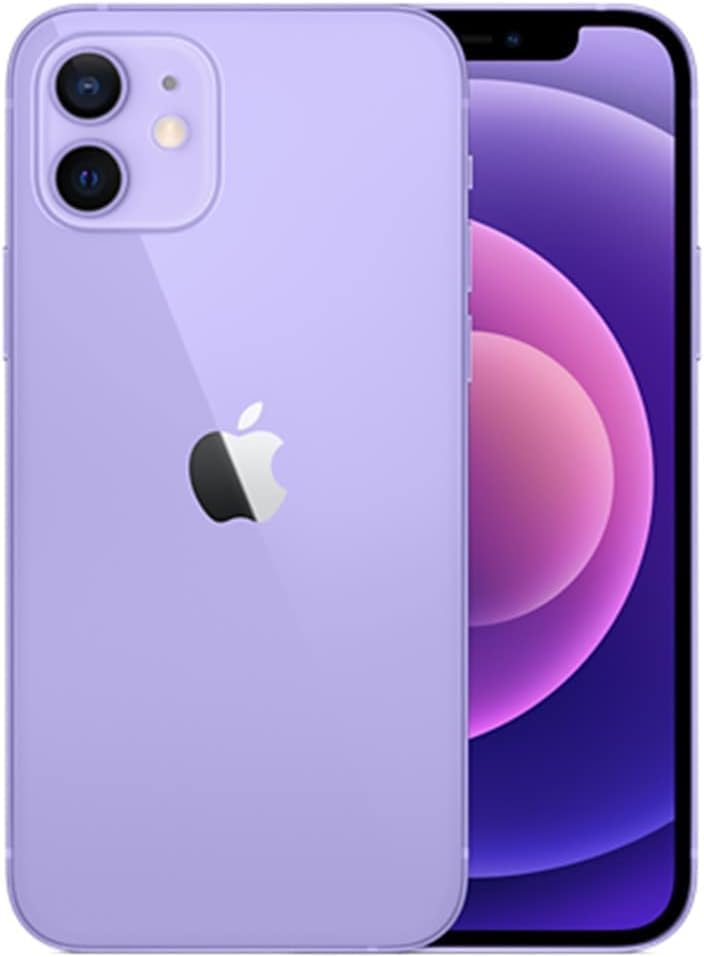 Apple iPhone 12, 128GB, Purple - Unlocked (Renewed)